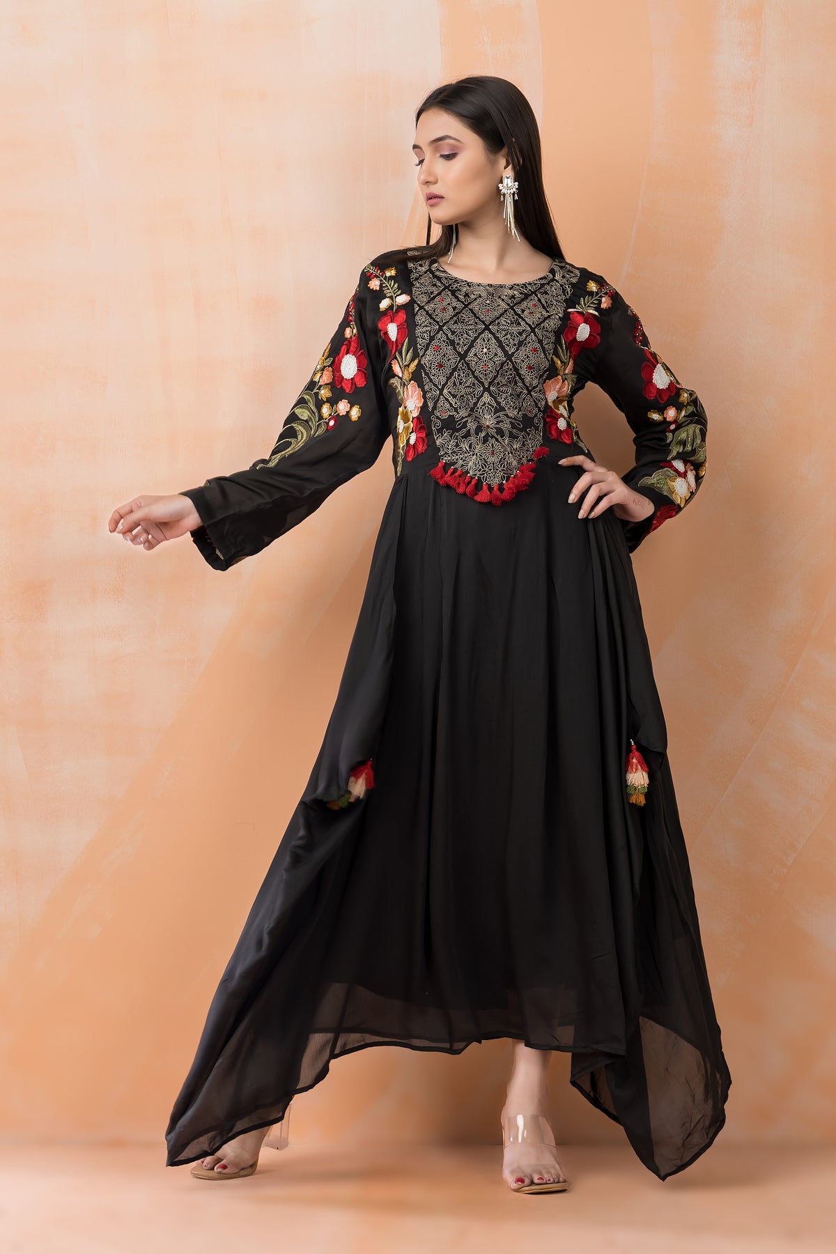 Designer Chanderi Gown