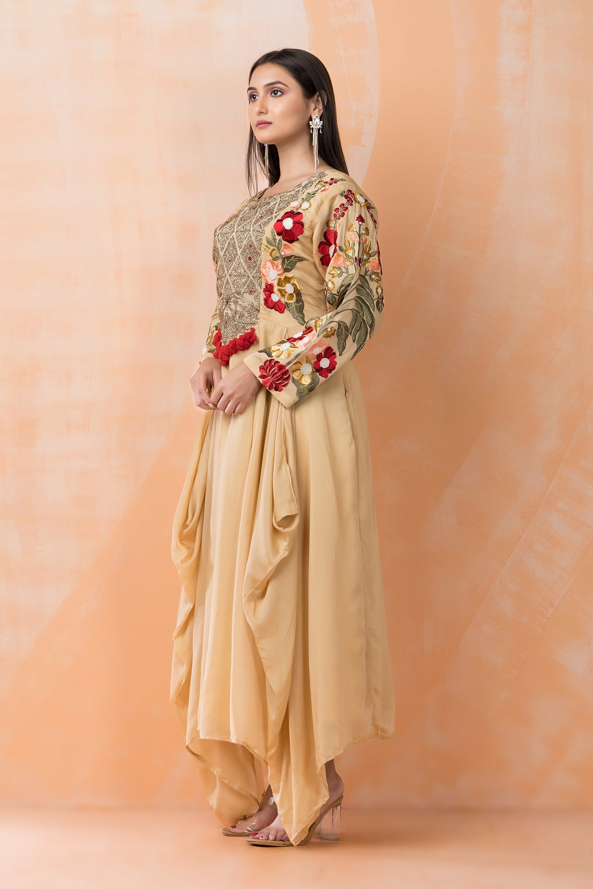 Designer Chanderi Gown