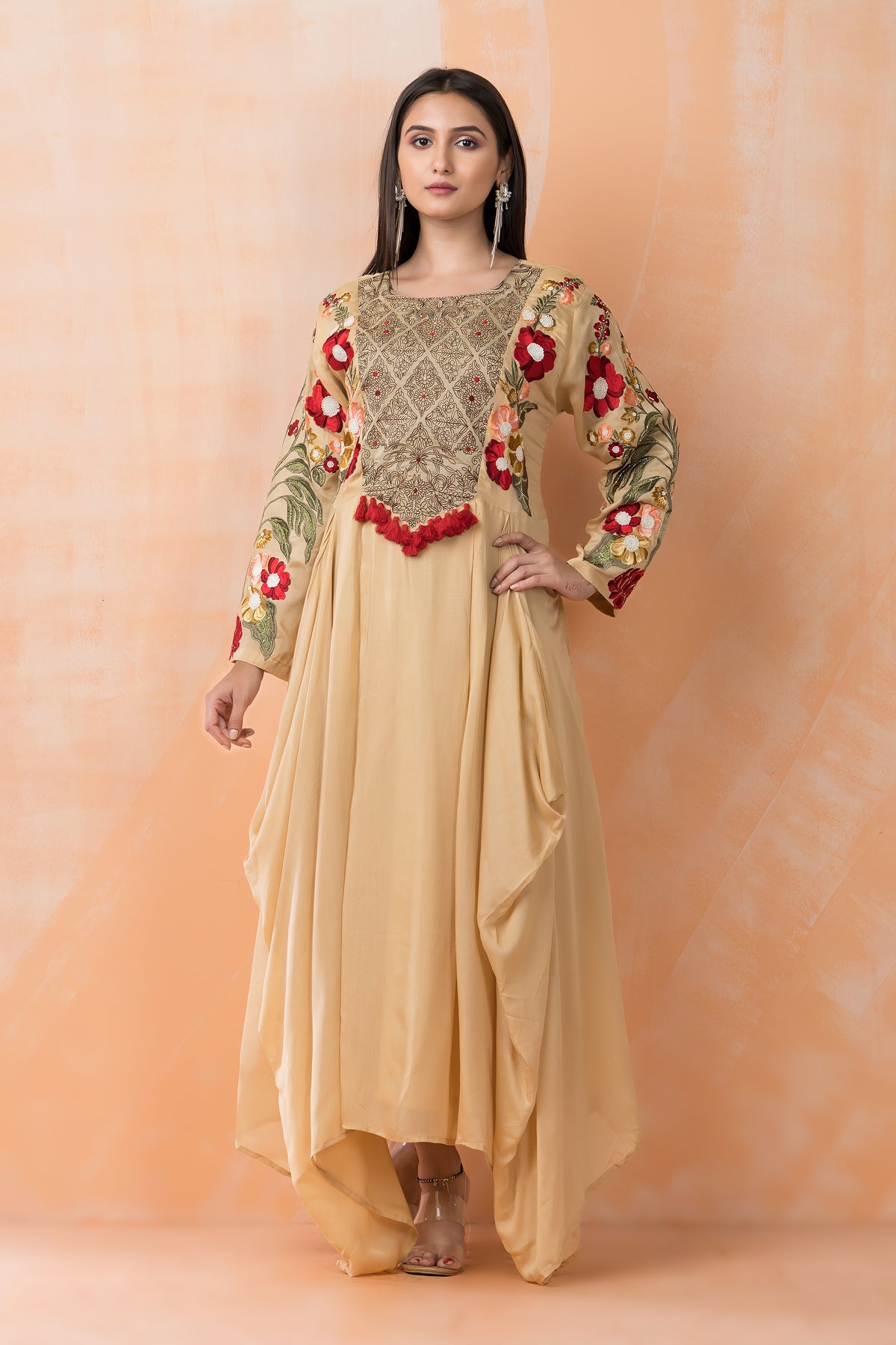 Designer Chanderi Gown