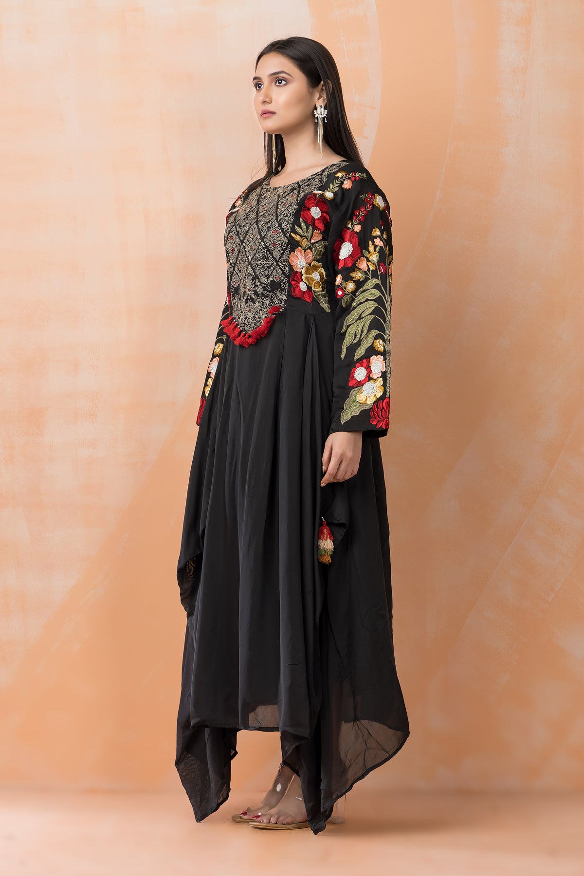 Designer Chanderi Gown