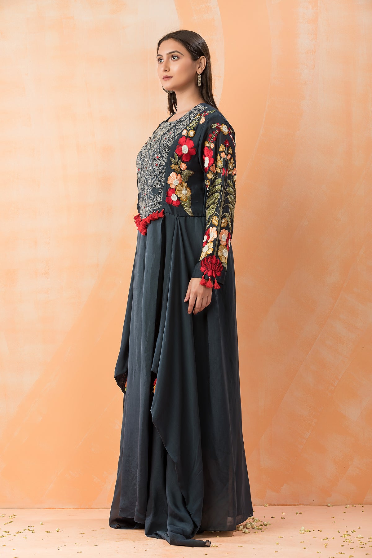 Designer Chanderi Gown