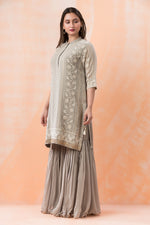 Designer Kurti-Pant Set with Heavy Embroidery