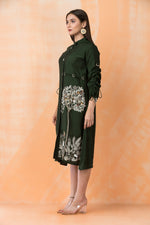 Knee Length Designer Silk Dress