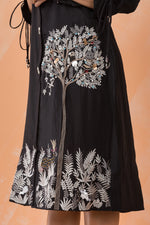 Knee Length Designer Silk Dress