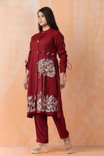 Designer Silk Kurta Pant Set