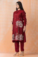 Designer Silk Kurta Pant Set
