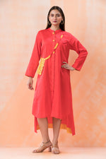 Knee Length Cotton Designer Dress