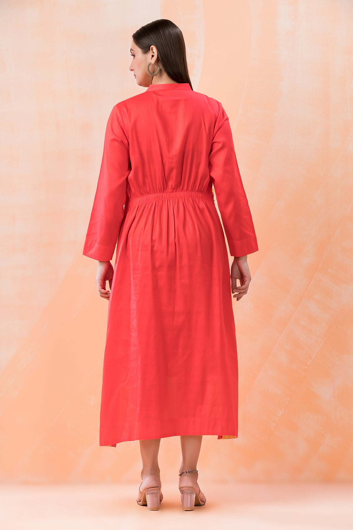 Knee Length Cotton Designer Dress