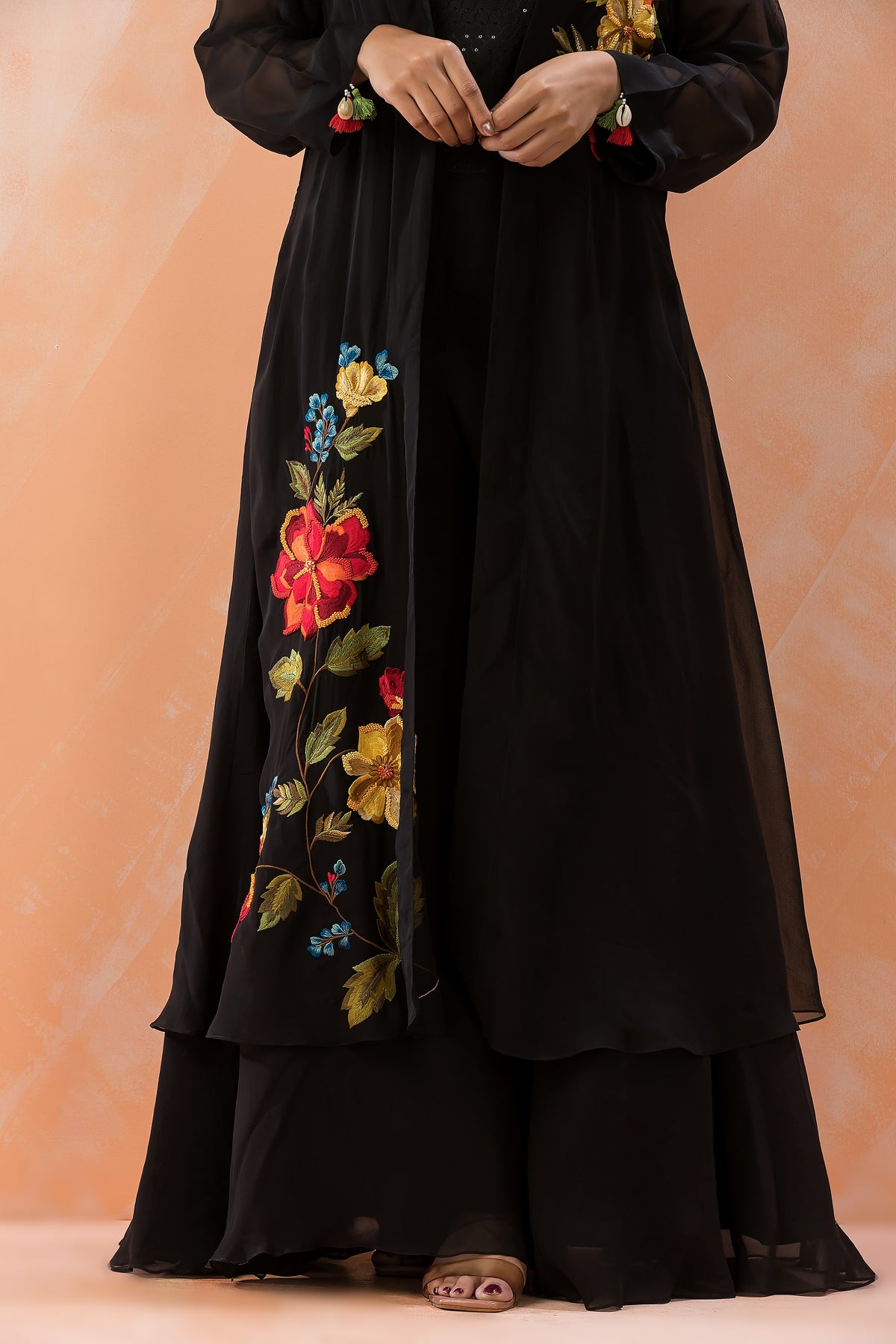 Heavy Embroidered Designer Gown with Jacket