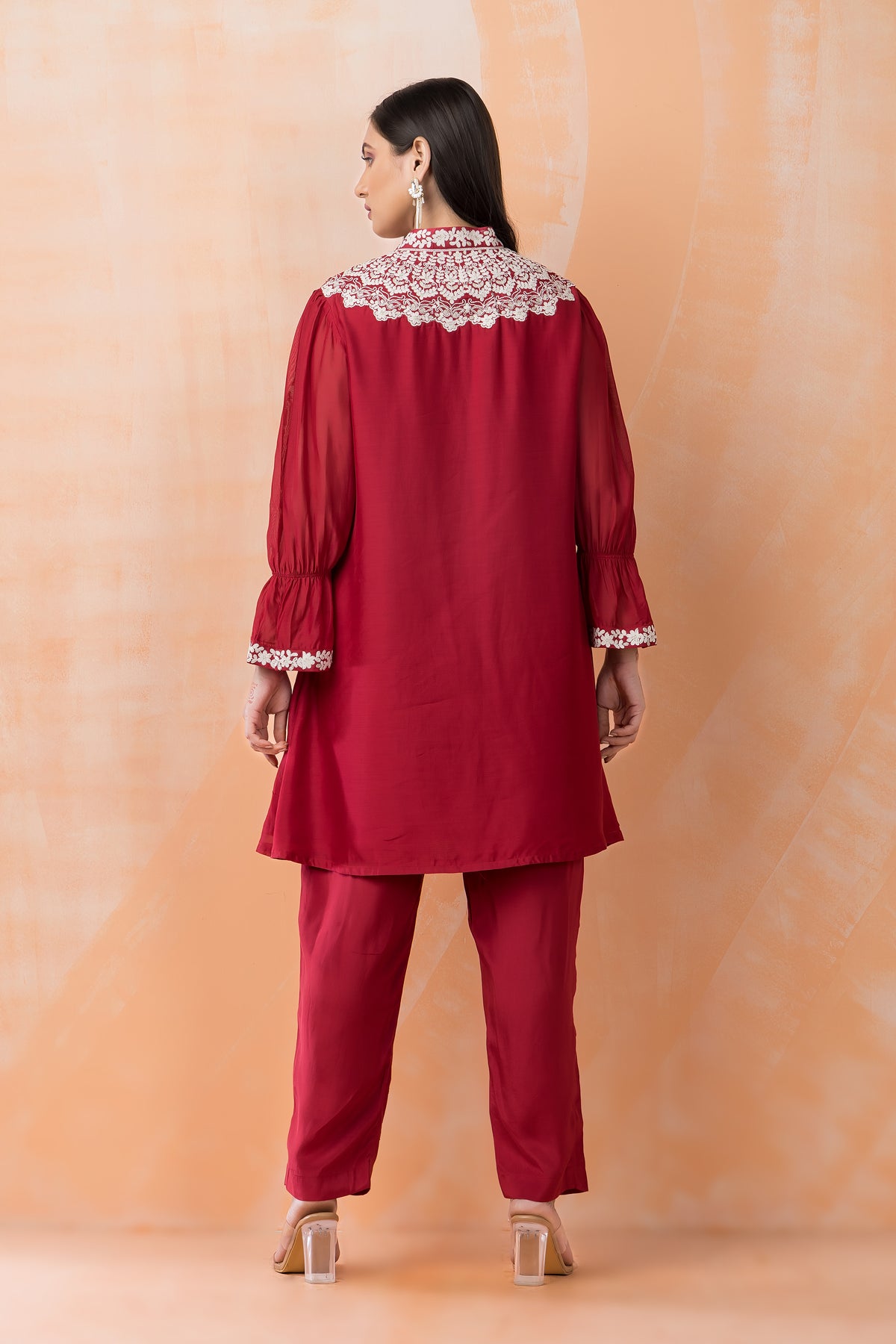 Chanderi Kurti-Pant Set