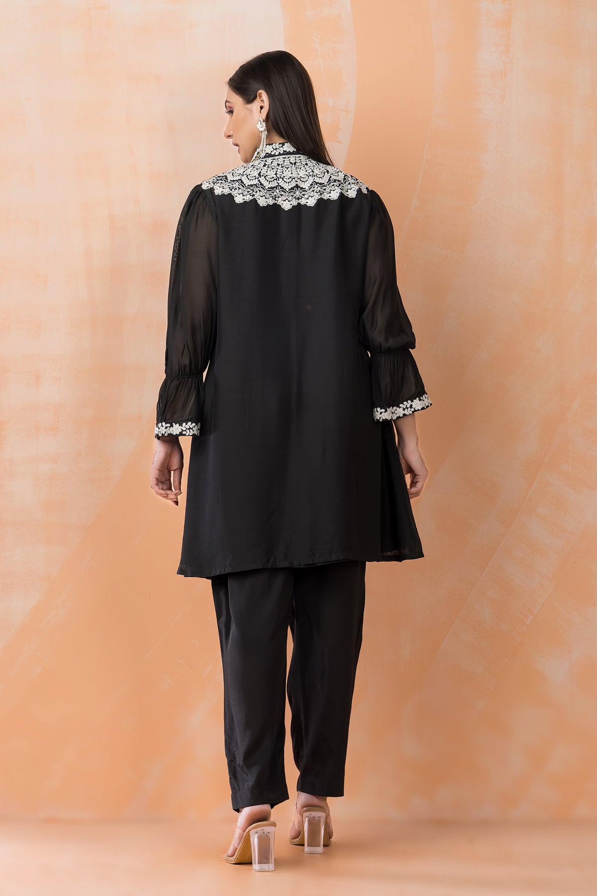 Chanderi Kurti-Pant Set