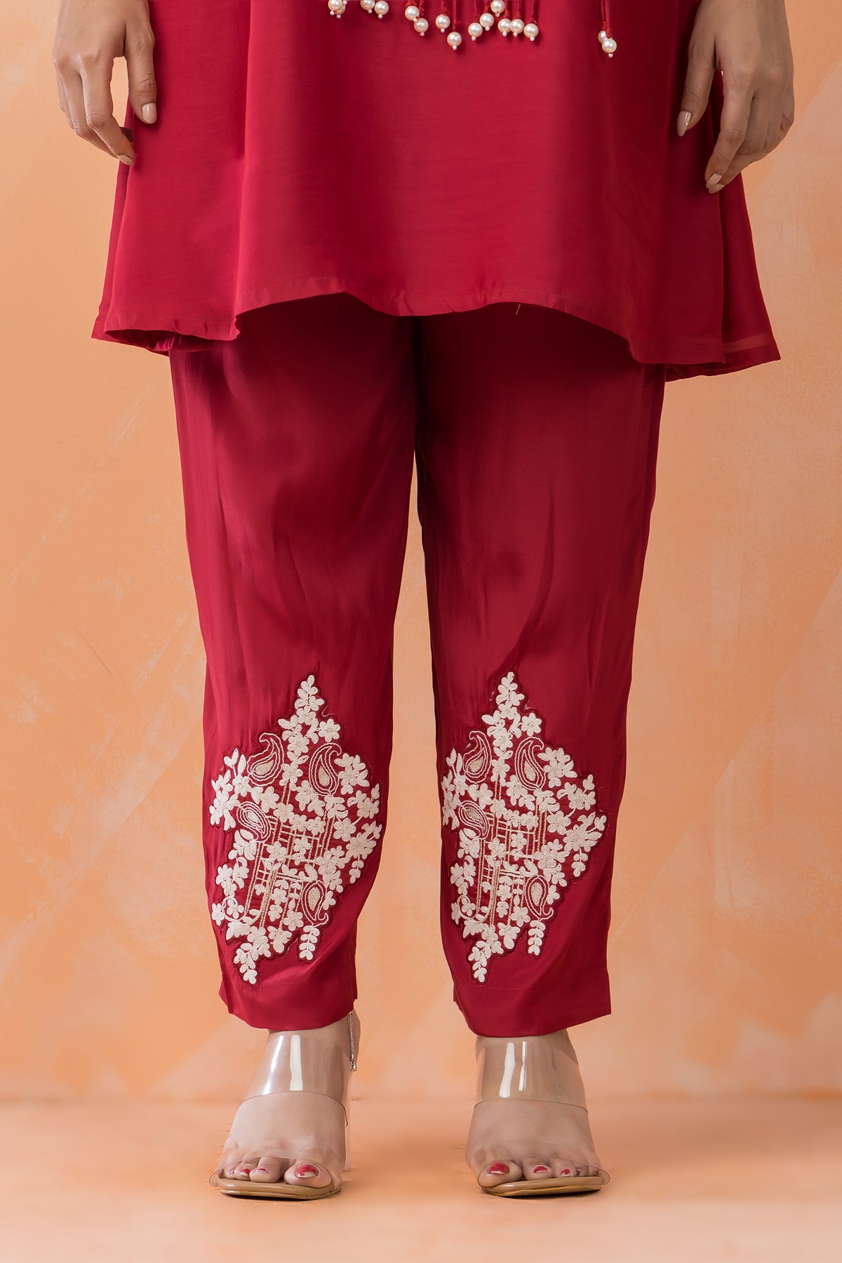 Chanderi Kurti-Pant Set