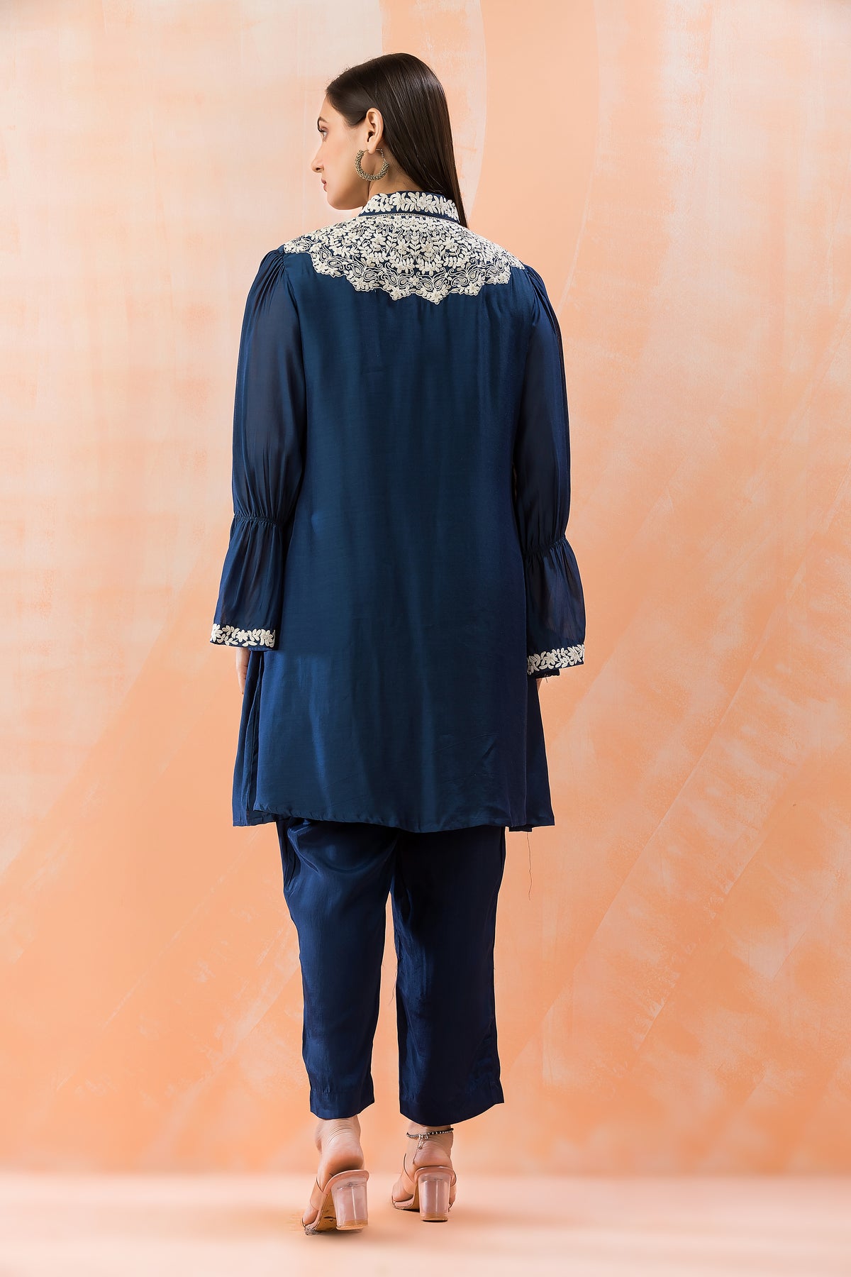 Chanderi Kurti-Pant Set