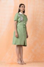 Designer Knee Length Cotton Dress