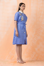 Designer Knee Length Cotton Dress