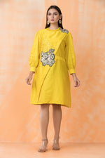 Knee Length Designer Cotton Dress