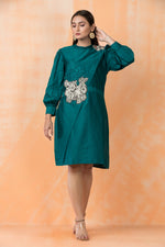 Knee Length Designer Cotton Dress