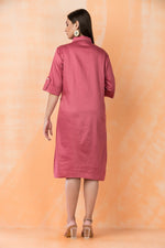 Knee Length Designer Cotton Dress