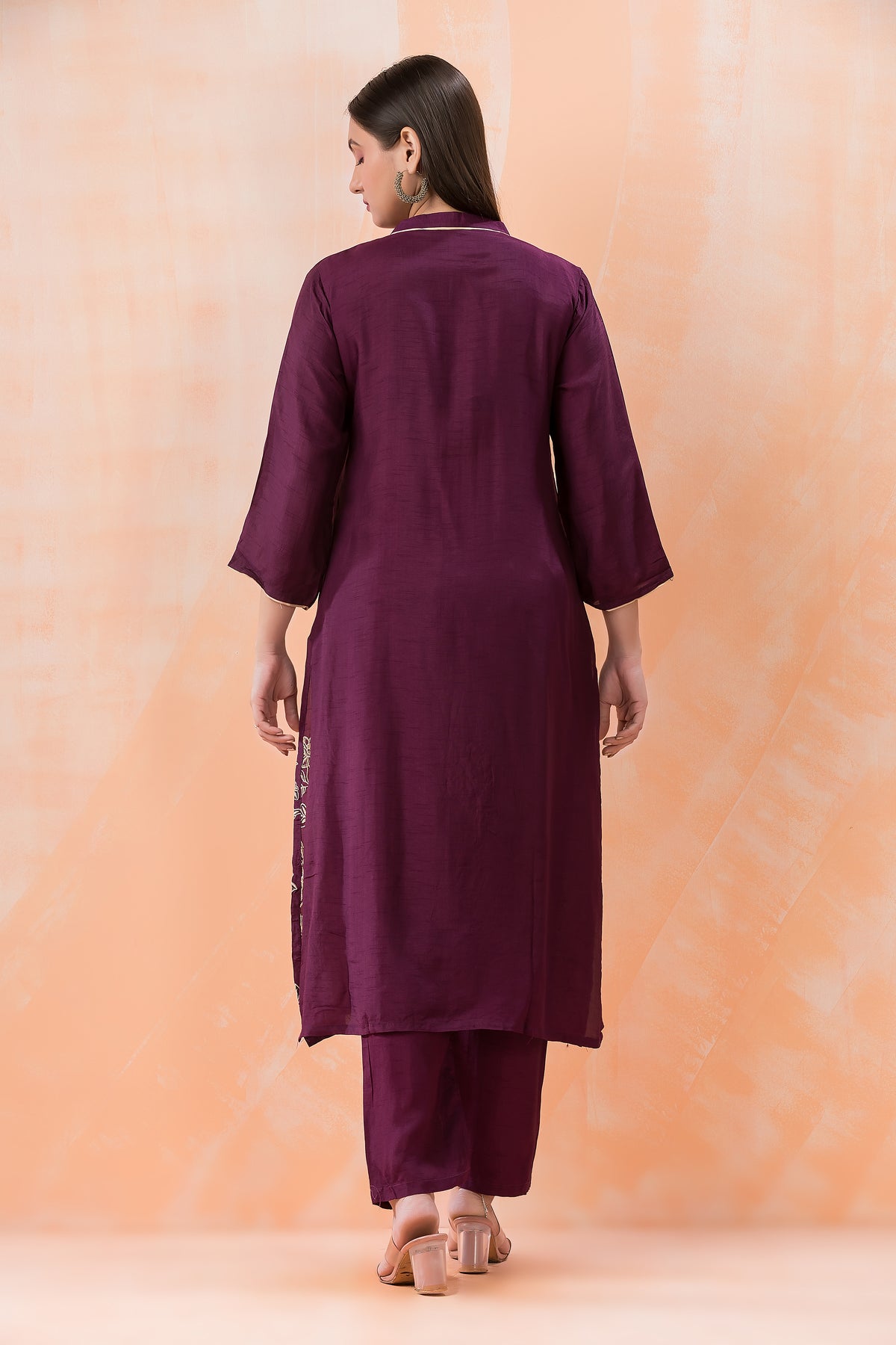 Designer Silk Kurti Pant Set