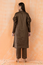 Embroidered Cotton Kurti-Pant Set