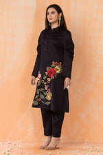 Embroidered Cotton Kurti-Pant Set