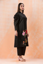 Embroidered Cotton Kurti-Pant Set