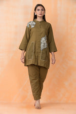 Hand Appliqued Cotton Co-ord Set