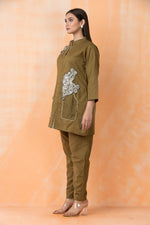 Hand Appliqued Cotton Co-ord Set