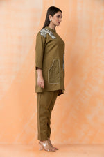 Hand Appliqued Cotton Co-ord Set