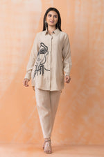 Embroidered Silk Co-ord Set