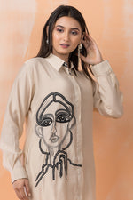 Embroidered Silk Co-ord Set