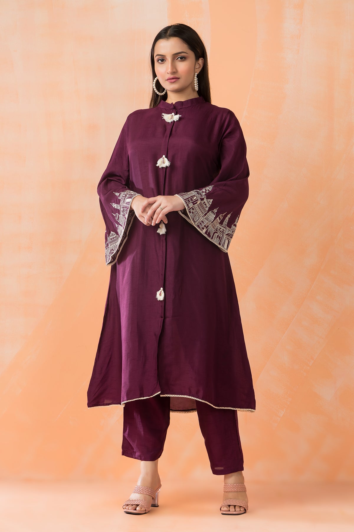 Silk Kurti-Pant Set