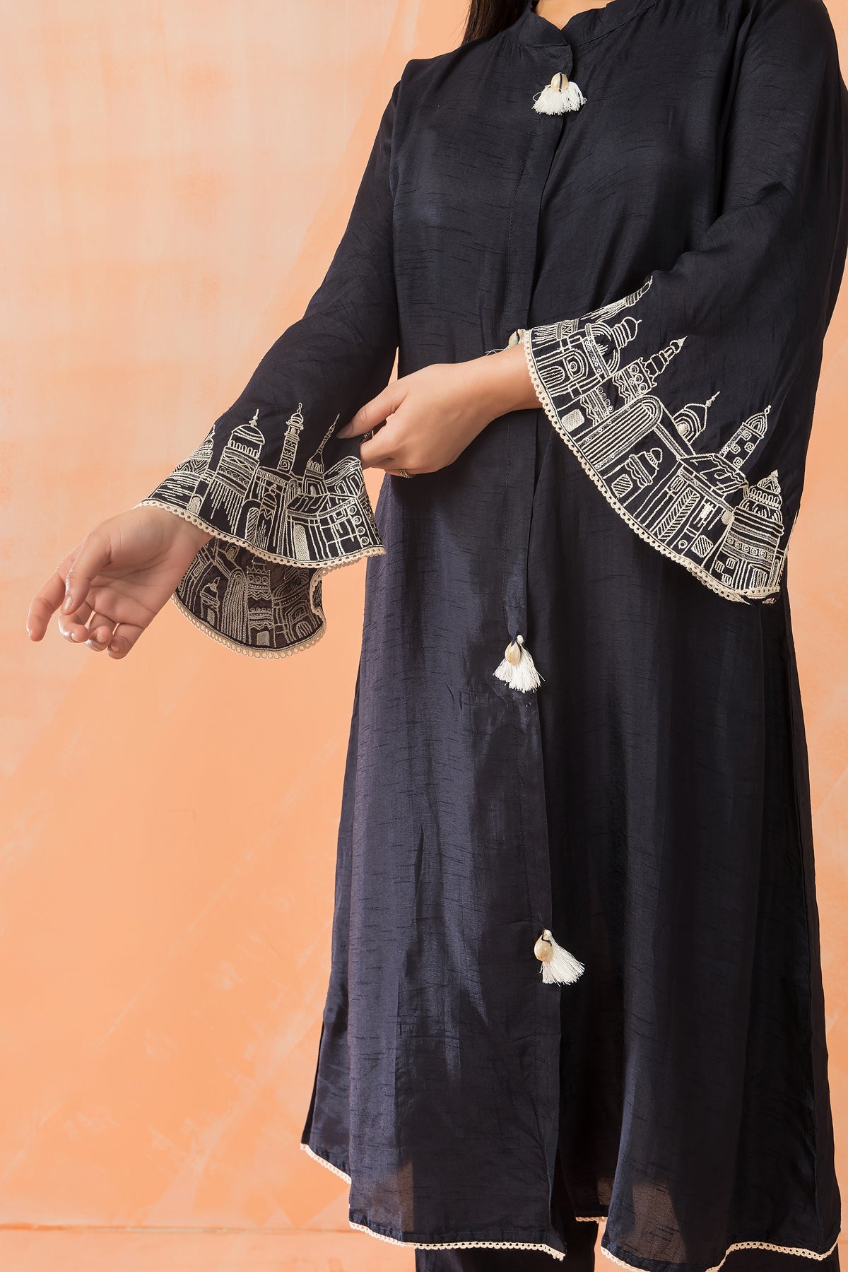 Silk Kurti-Pant Set