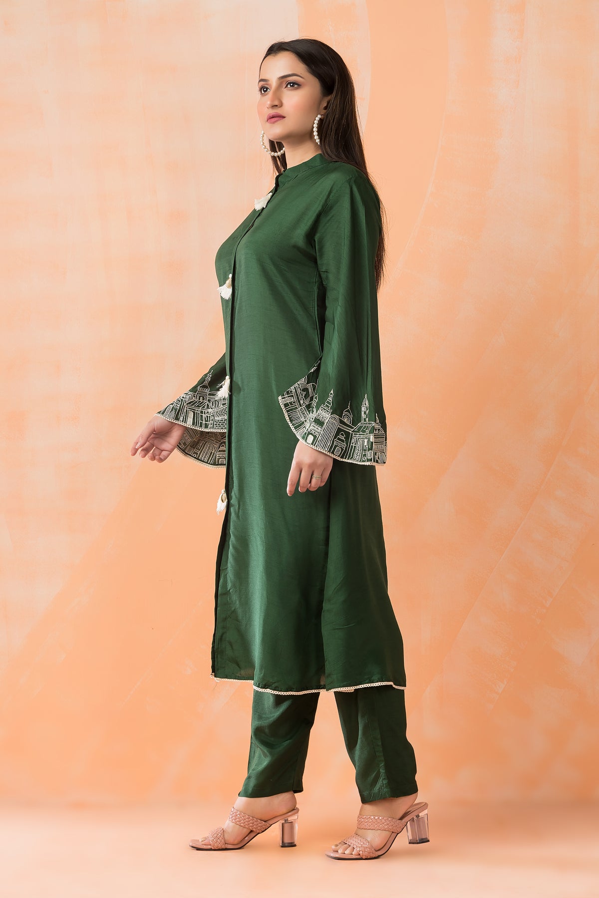 Silk Kurti-Pant Set