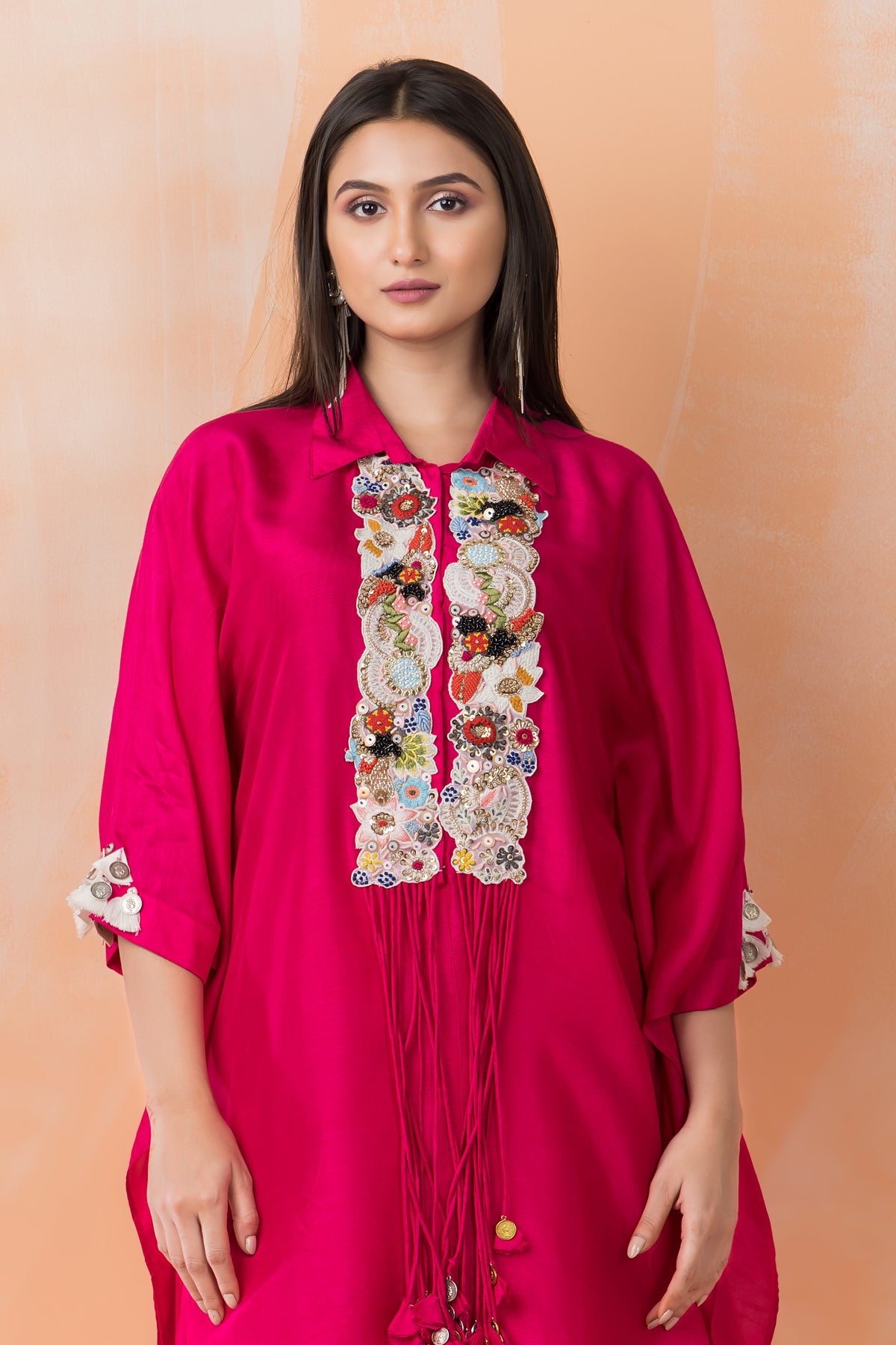 Kaftan Style Designer Dress paired with Stylish Skirt