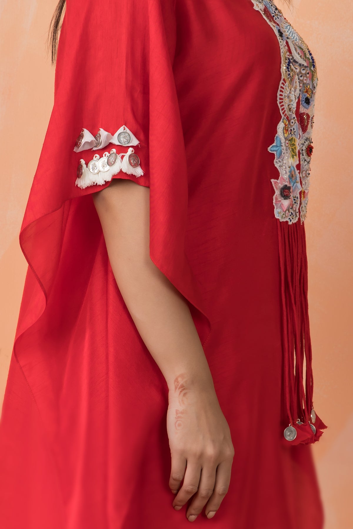 Kaftan Style Designer Dress paired with Stylish Skirt