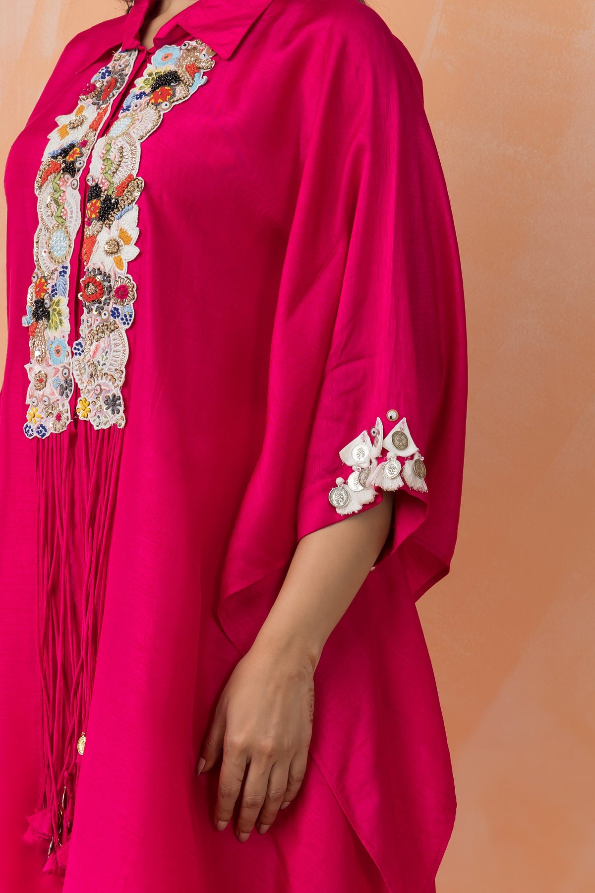 Kaftan Style Designer Dress paired with Stylish Skirt