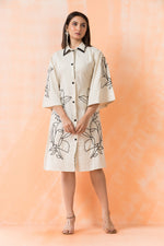 Knee Length Designer Cotton Dress