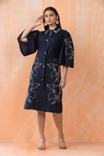 Knee Length Designer Cotton Dress