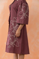 Knee Length Designer Cotton Dress