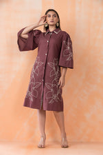 Knee Length Designer Cotton Dress