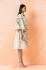 Knee Length Designer Cotton Dress