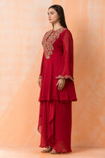 Designer top with Dhoti Drapes