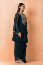 Designer top with Dhoti Drapes