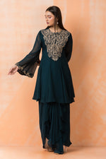 Designer top with Dhoti Drapes