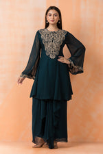 Designer top with Dhoti Drapes