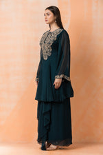 Designer top with Dhoti Drapes