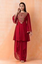 Designer top with Dhoti Drapes