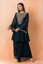 Designer top with Dhoti Drapes