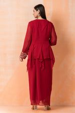 Stylish Georgette top and Dhoti Set